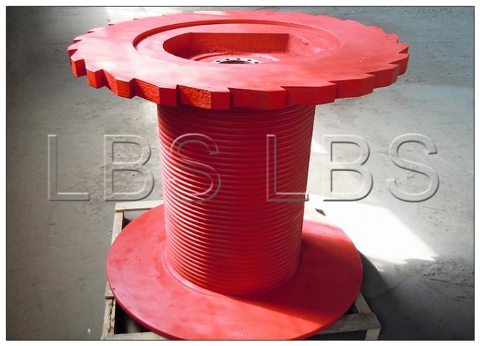 Petroleum Oil Drilling Winch Drum With Special Rope Groove
