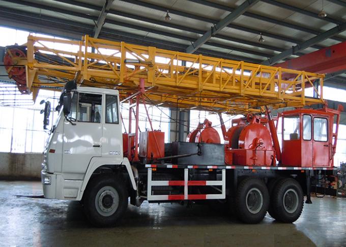 Hydraulic / Electric Workover winch Compact Structure With grooved drum