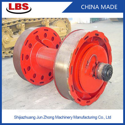China Wire Rope Drum With LBS Groove Sleeve Bolted For Crane Towing Winch supplier