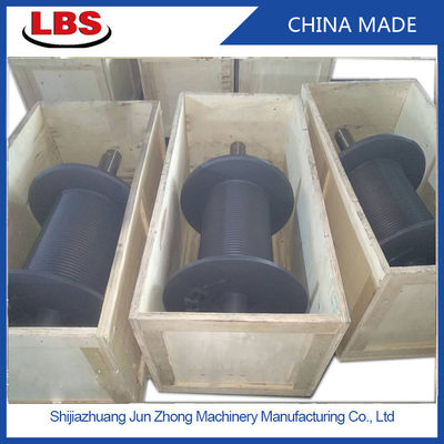 China LBS Gray Grooved Drum with Shaft/ Stainless Steel Material supplier
