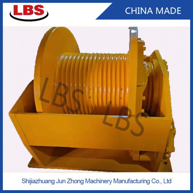 Single Rope Tension 140KN Hydraulic Crane Winch With Height Flanges