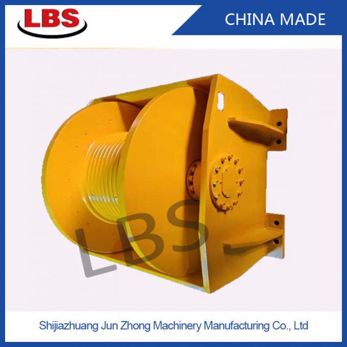 Single Rope Tension 140KN Hydraulic Crane Winch With Height Flanges